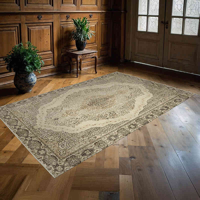 El Dokuma Vintage Halı - 171 cm x 269 cm - K0067381