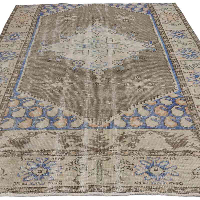 Vintage Turkish Hand-Knotted Rug - 5'  x 7' 7" (60" x 91") - K0067382