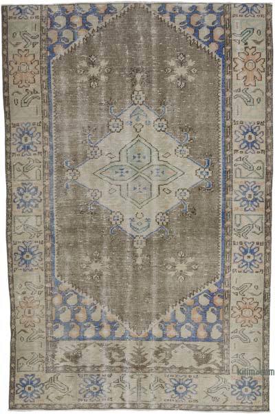 Vintage Turkish Hand-Knotted Rug - 5'  x 7' 7" (60 in. x 91 in.)