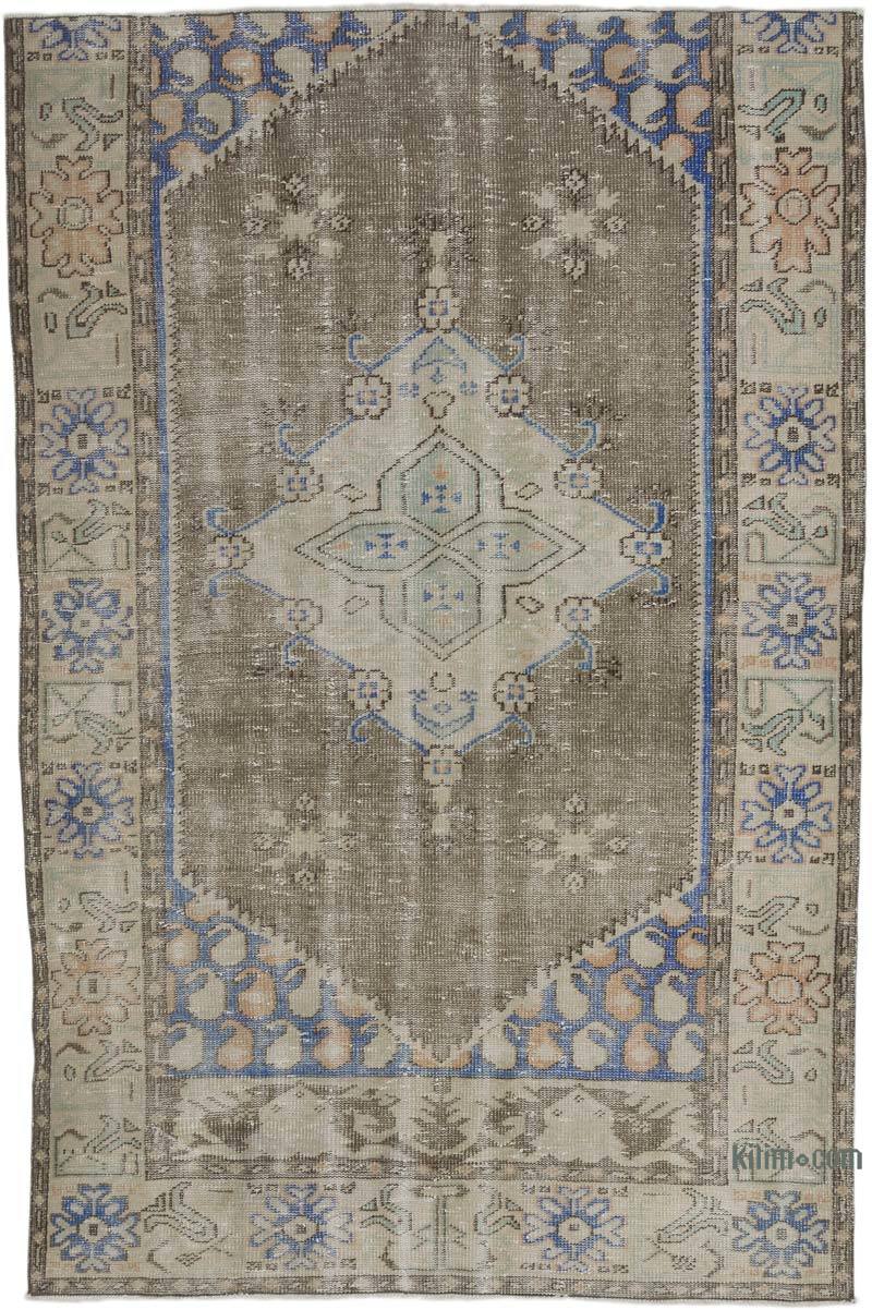 Vintage Turkish Hand-Knotted Rug - 5'  x 7' 7" (60" x 91") - K0067382
