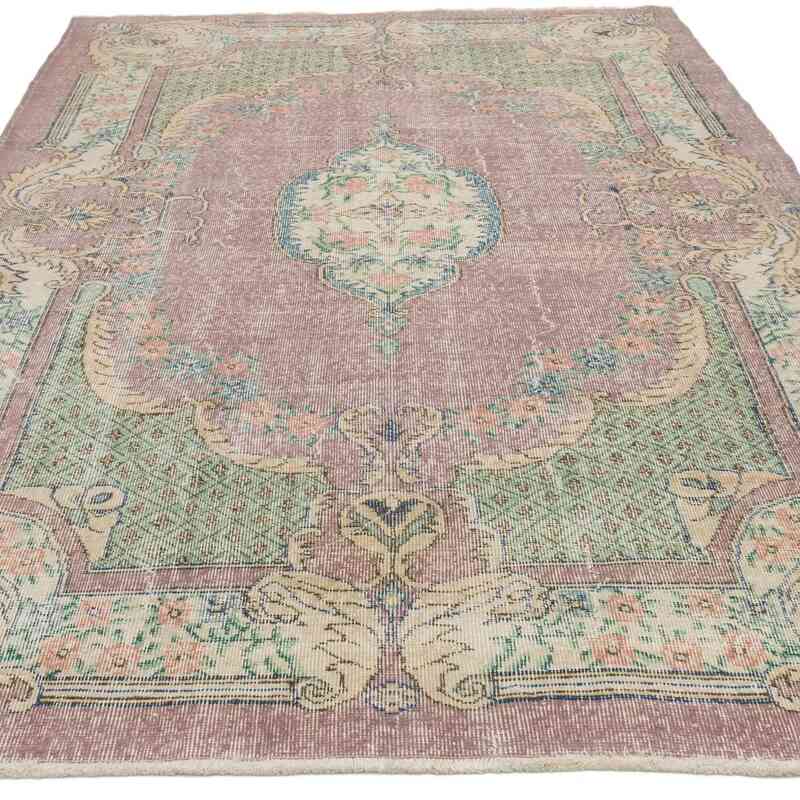 Alfombra Vintage Turca Anudada a Mano - 173 cm x 273 cm - K0067384