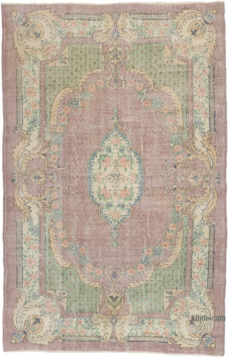 Alfombra Vintage Turca Anudada a Mano - 173 cm x 273 cm - K0067384