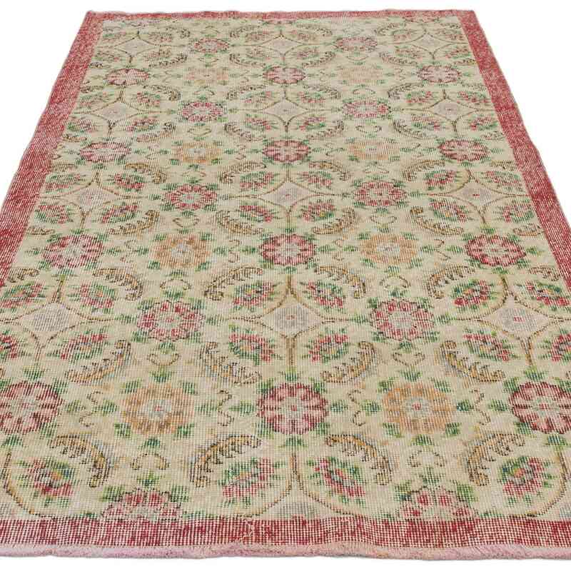 Alfombra Vintage Turca Anudada a Mano - 115 cm x 212 cm - K0067385