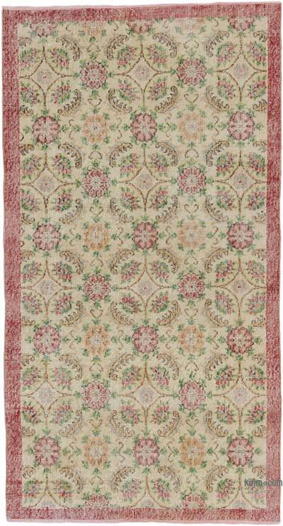 Vintage Turkish Hand-Knotted Rug - 3' 9" x 6' 11" (45" x 83")