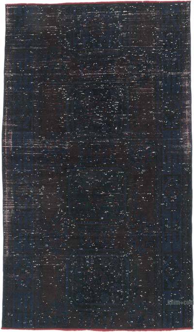 Boyalı El Dokuma Vintage Halı - 133 cm x 226 cm