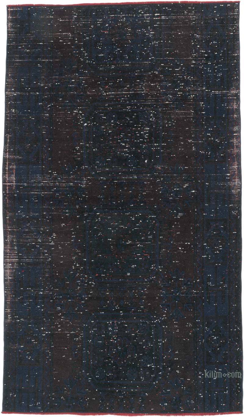 Boyalı El Dokuma Vintage Halı - 133 cm x 226 cm - K0067392