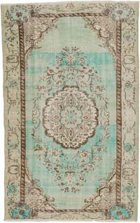 Alfombra Vintage Turca Anudada a Mano - 174 cm x 271 cm