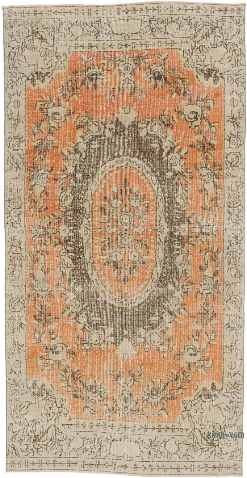 Alfombra Vintage Turca Anudada a Mano - 148 cm x 285 cm - K0067399