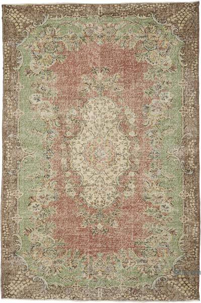 Alfombra Vintage Turca Anudada a Mano - 202 cm x 303 cm