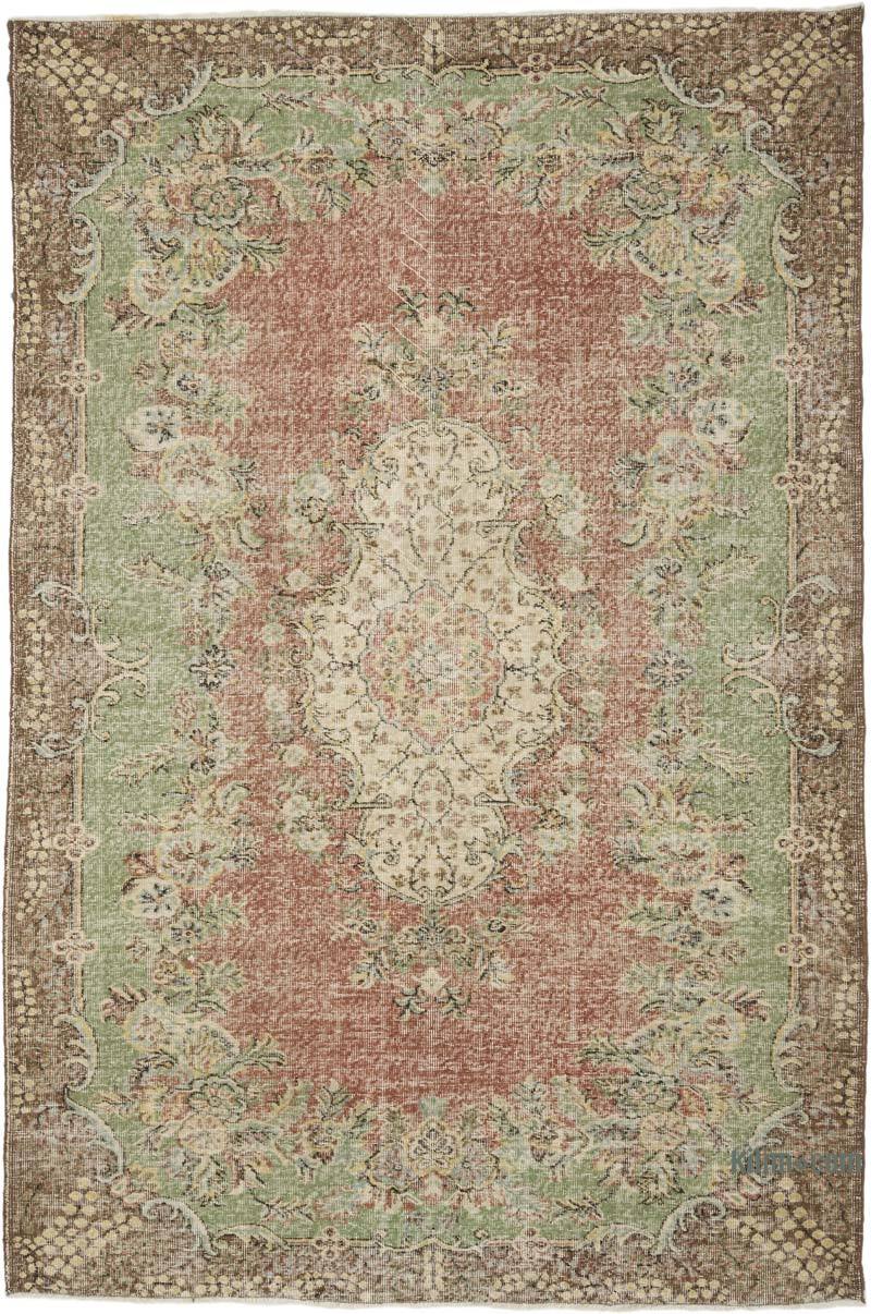Vintage Turkish Hand-Knotted Rug - 6' 8" x 9' 11" (80" x 119") - K0067401