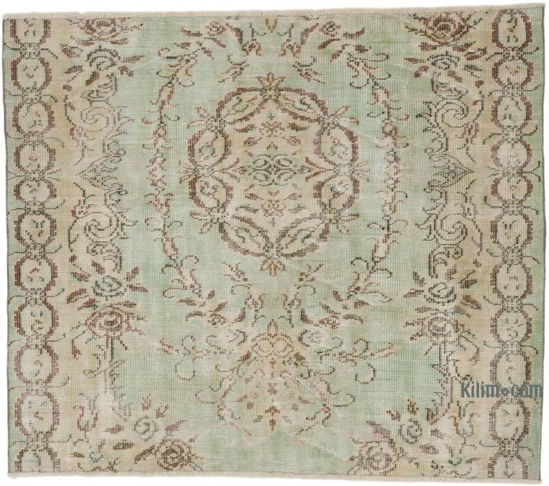 Alfombra Vintage Turca Anudada a Mano - 170 cm x 146 cm - K0067402