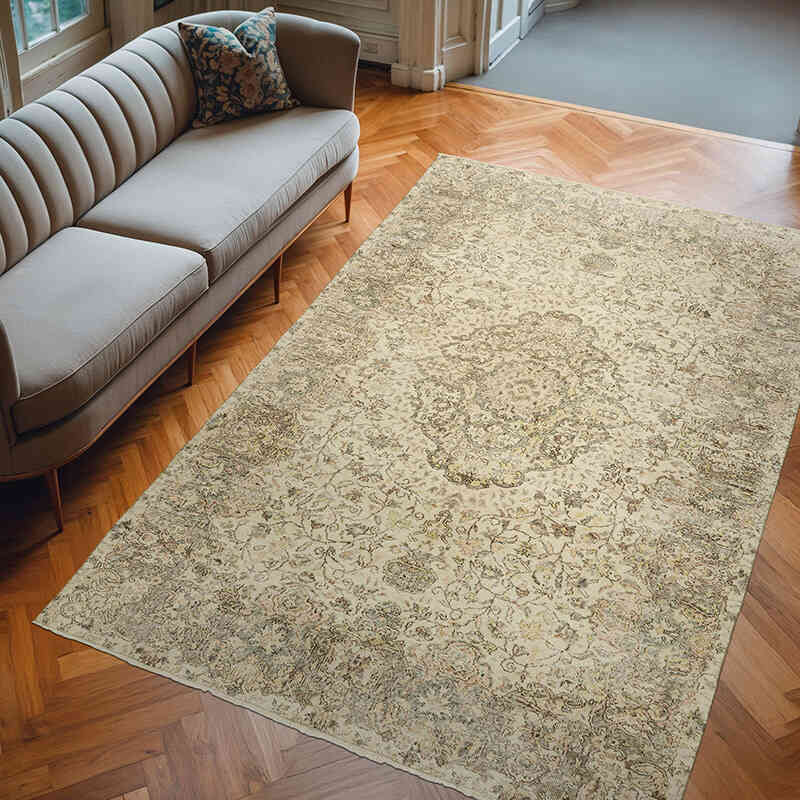 Vintage Turkish Hand-Knotted Rug - 6' 9" x 10' 2" (81" x 122") - K0067415