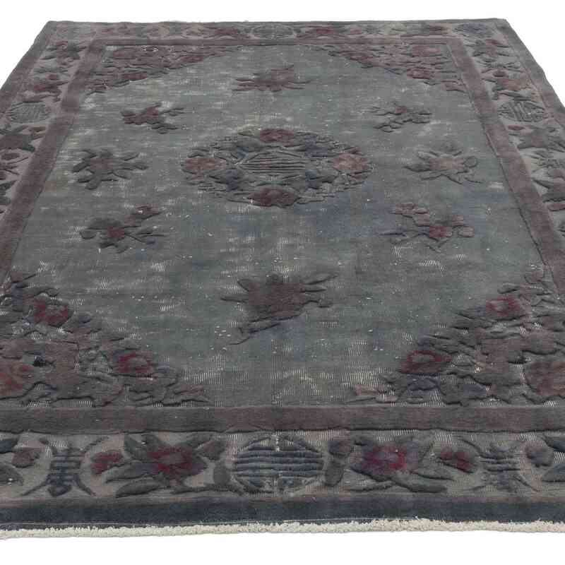 Hand Carved Over-Dyed Rug - 5' 5" x 7' 7" (65" x 91") - K0067417