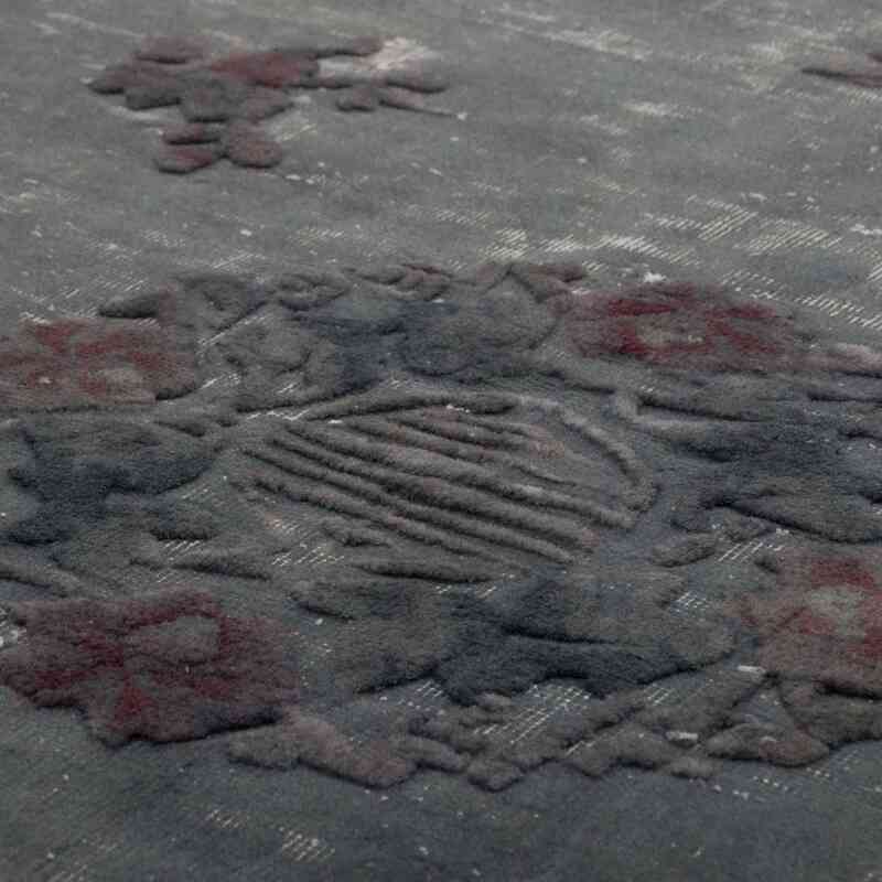 Hand Carved Over-Dyed Rug - 5' 5" x 7' 7" (65" x 91") - K0067417