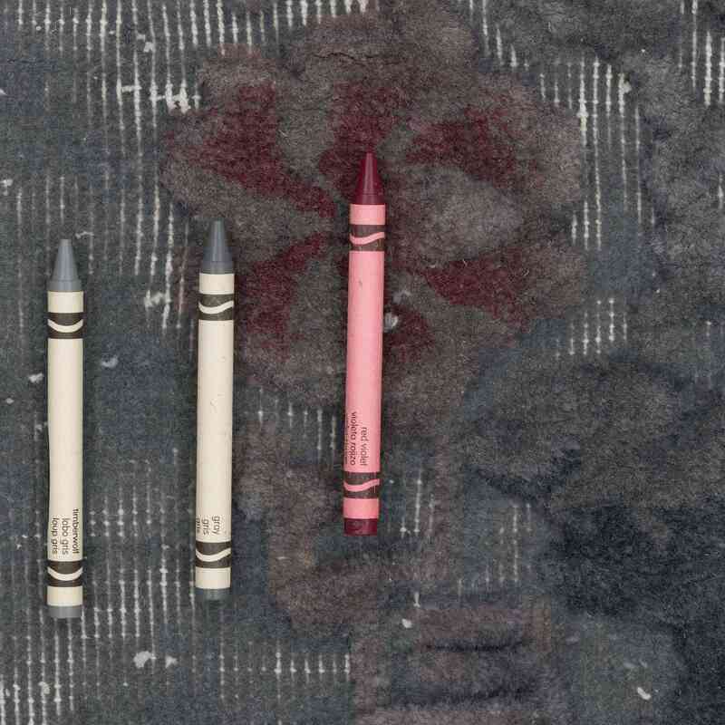 Hand Carved Over-Dyed Rug - 5' 5" x 7' 7" (65" x 91") - K0067417