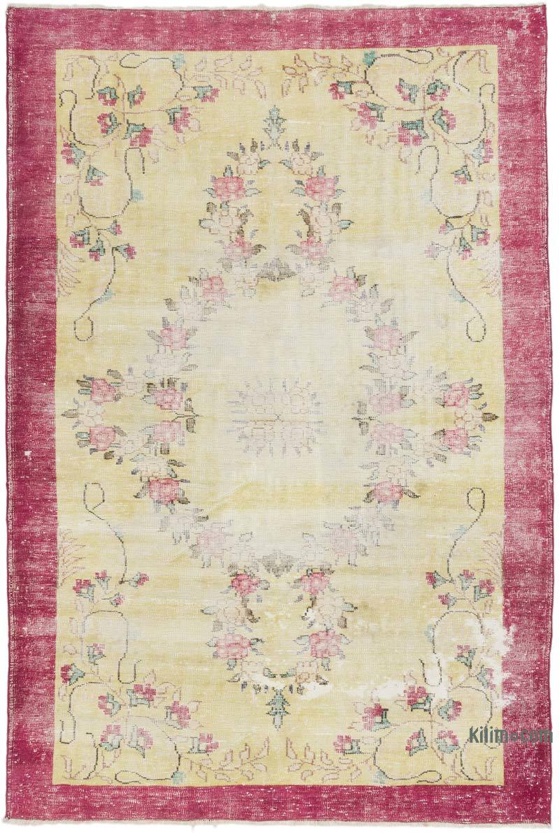 Alfombra Vintage Turca Anudada a Mano - 177 cm x 263 cm - K0067418