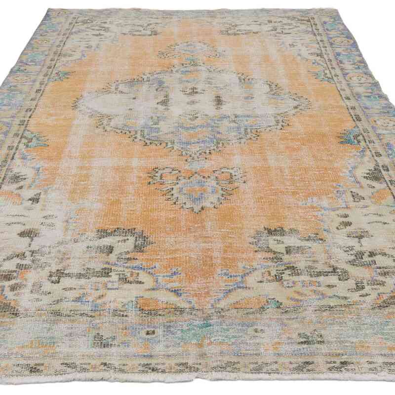 Alfombra Vintage Turca Anudada a Mano - 171 cm x 274 cm - K0067419