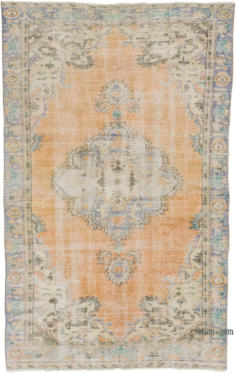Alfombra Vintage Turca Anudada a Mano - 171 cm x 274 cm - K0067419