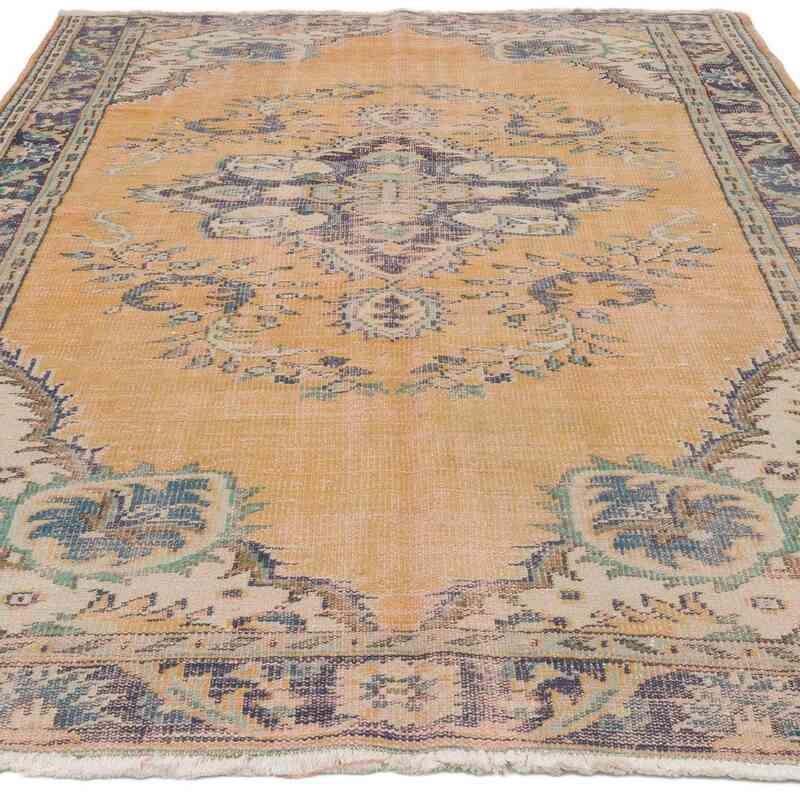 Alfombra Vintage Turca Anudada a Mano - 195 cm x 272 cm - K0067426