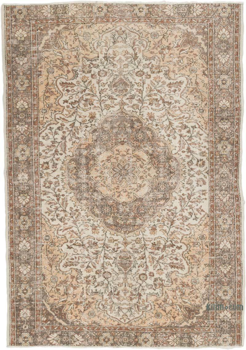 Alfombra Vintage Turca Anudada a Mano - 177 cm x 250 cm - K0067427