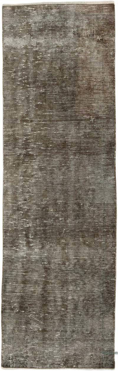 Over-dyed Vintage Hand-Knotted Turkish Rug - 2' 1" x 6' 8" (25 in. x 80 in.)