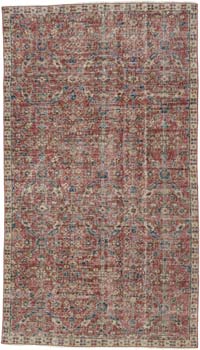 El Dokuma Vintage Halı - 114 cm x 201 cm