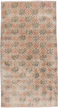 Alfombra Vintage Turca Anudada a Mano - 98 cm x 182 cm