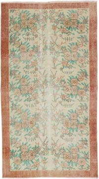 El Dokuma Vintage Halı - 106 cm x 193 cm