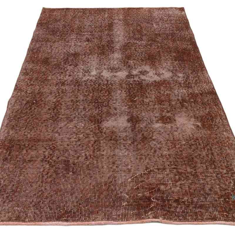 Over-dyed Vintage Hand-Knotted Turkish Rug - 3' 1" x 6' 5" (37" x 77") - K0067442