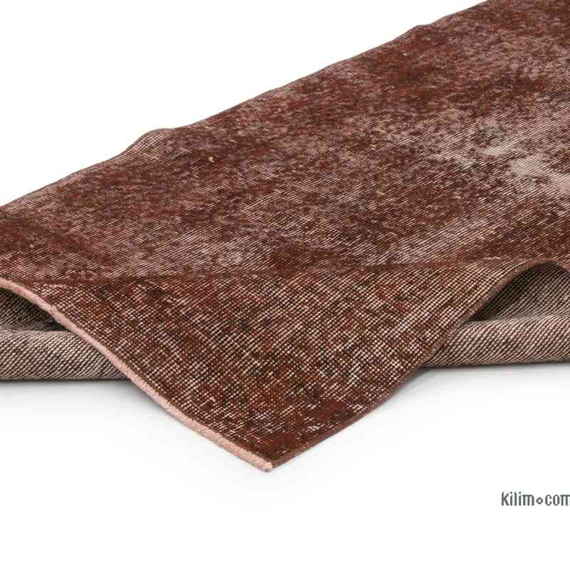 Over-dyed Vintage Hand-Knotted Turkish Rug - 3' 1" x 6' 5" (37" x 77") - K0067442