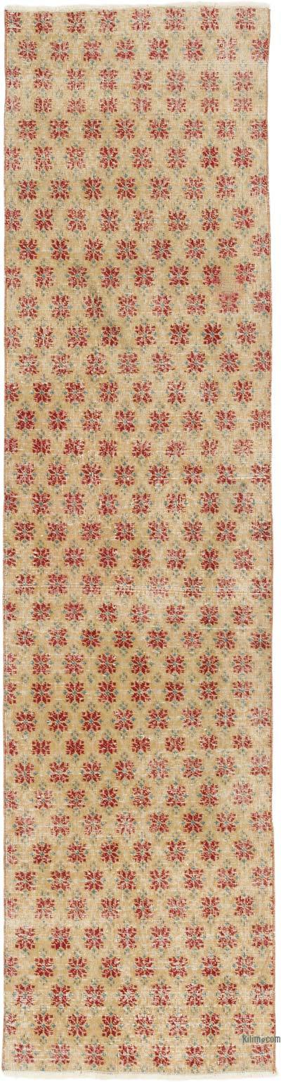 Alfombra Vintage Turca Anudada a Mano - 71 cm x 274 cm