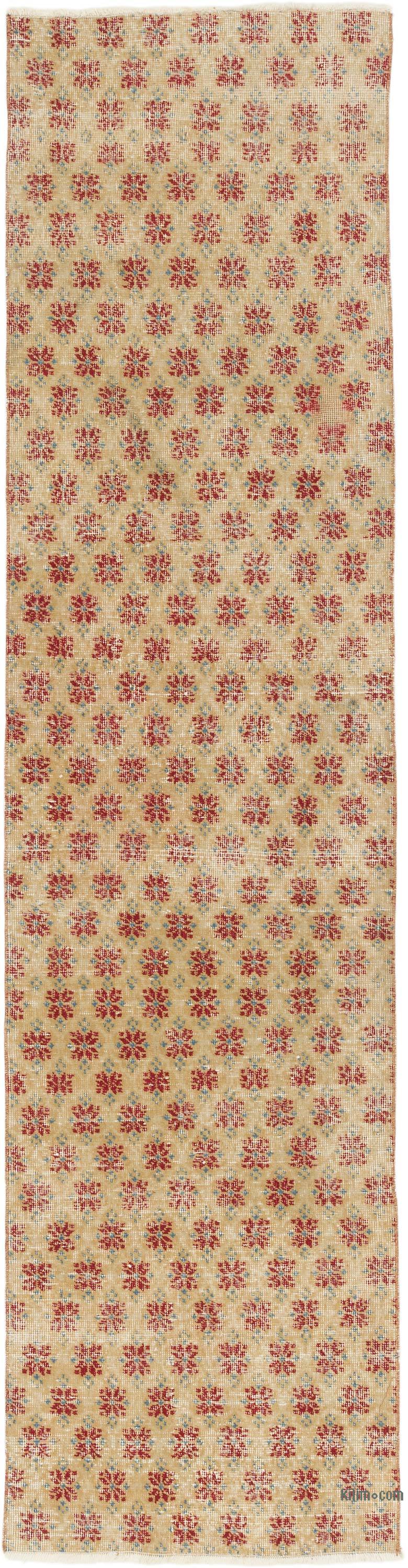 Alfombra Vintage Turca Anudada a Mano - 71 cm x 274 cm - K0067445