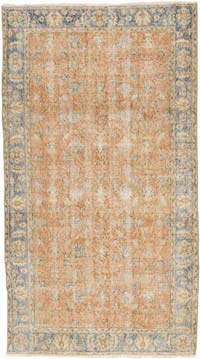 Alfombra Vintage Turca Anudada a Mano - 117 cm x 209 cm