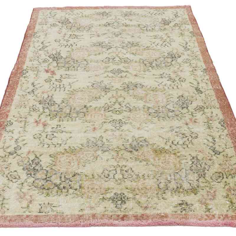 Alfombra Vintage Turca Anudada a Mano - 101 cm x 189 cm - K0067447