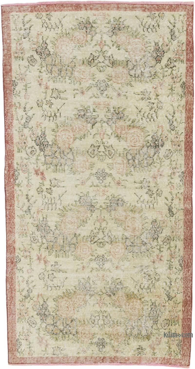 Alfombra Vintage Turca Anudada a Mano - 101 cm x 189 cm - K0067447