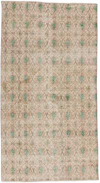 Vintage Turkish Hand-Knotted Rug - 3' 8" x 6' 8" (44" x 80")