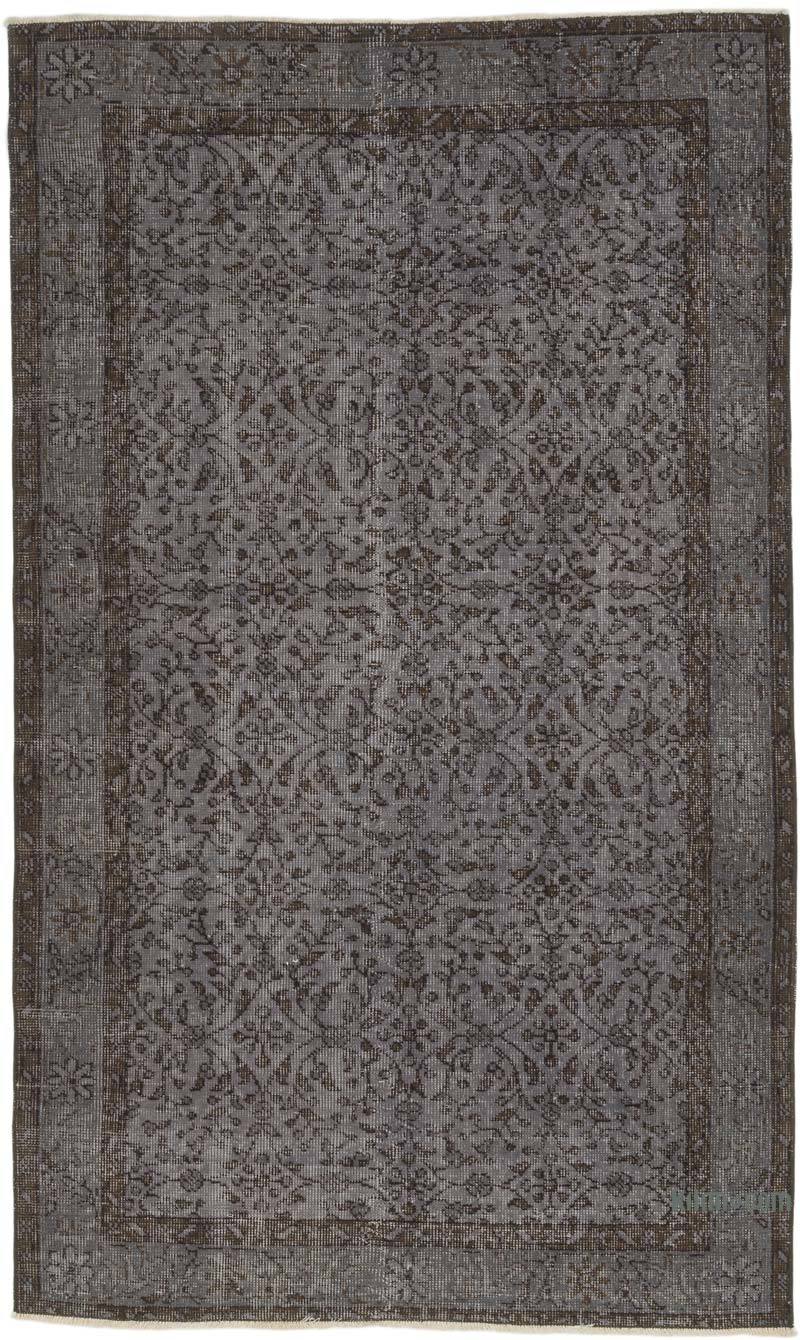 Alfombra Turca Vintage Sobre-teñida - 121 cm x 203 cm - K0067471