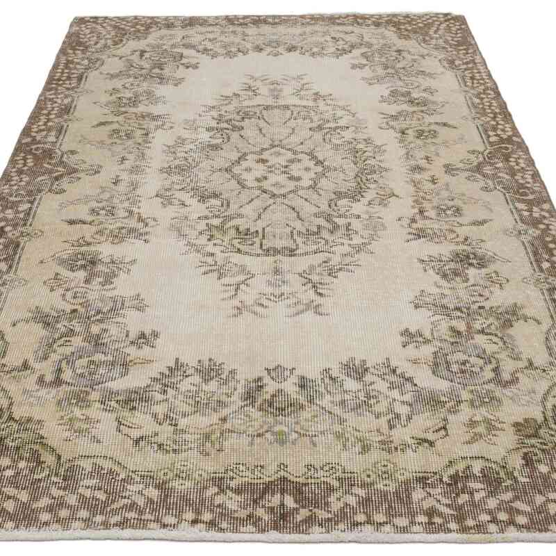 Alfombra Vintage Turca Anudada a Mano - 119 cm x 210 cm - K0067475