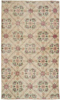 Vintage Turkish Hand-Knotted Rug - 3' 11" x 6' 9" (47" x 81")
