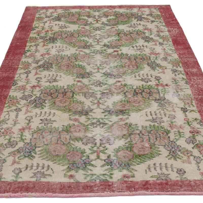 Alfombra Vintage Turca Anudada a Mano - 110 cm x 196 cm - K0067479
