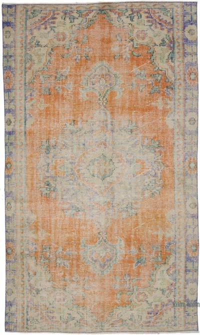 Alfombra Vintage Turca Anudada a Mano - 163 cm x 275 cm