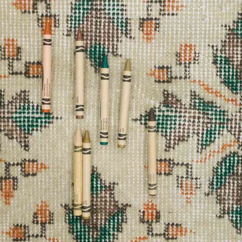 Alfombra Vintage Turca Anudada a Mano - 119 cm x 205 cm - K0067483