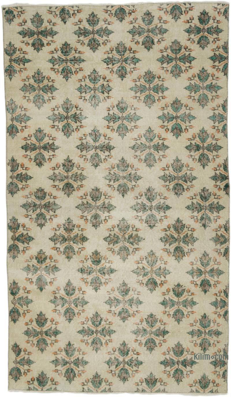 Alfombra Vintage Turca Anudada a Mano - 119 cm x 205 cm - K0067483