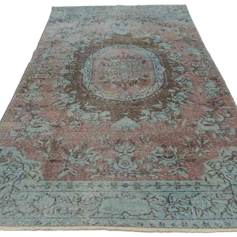 Alfombra Turca Vintage Sobre-teñida - 125 cm x 278 cm - K0067484
