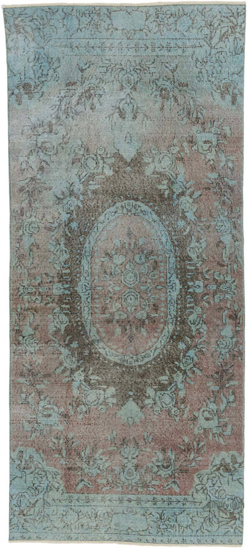 Alfombra Turca Vintage Sobre-teñida - 125 cm x 278 cm - K0067484
