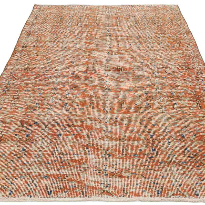 Alfombra Vintage Turca Anudada a Mano - 110 cm x 205 cm - K0067485