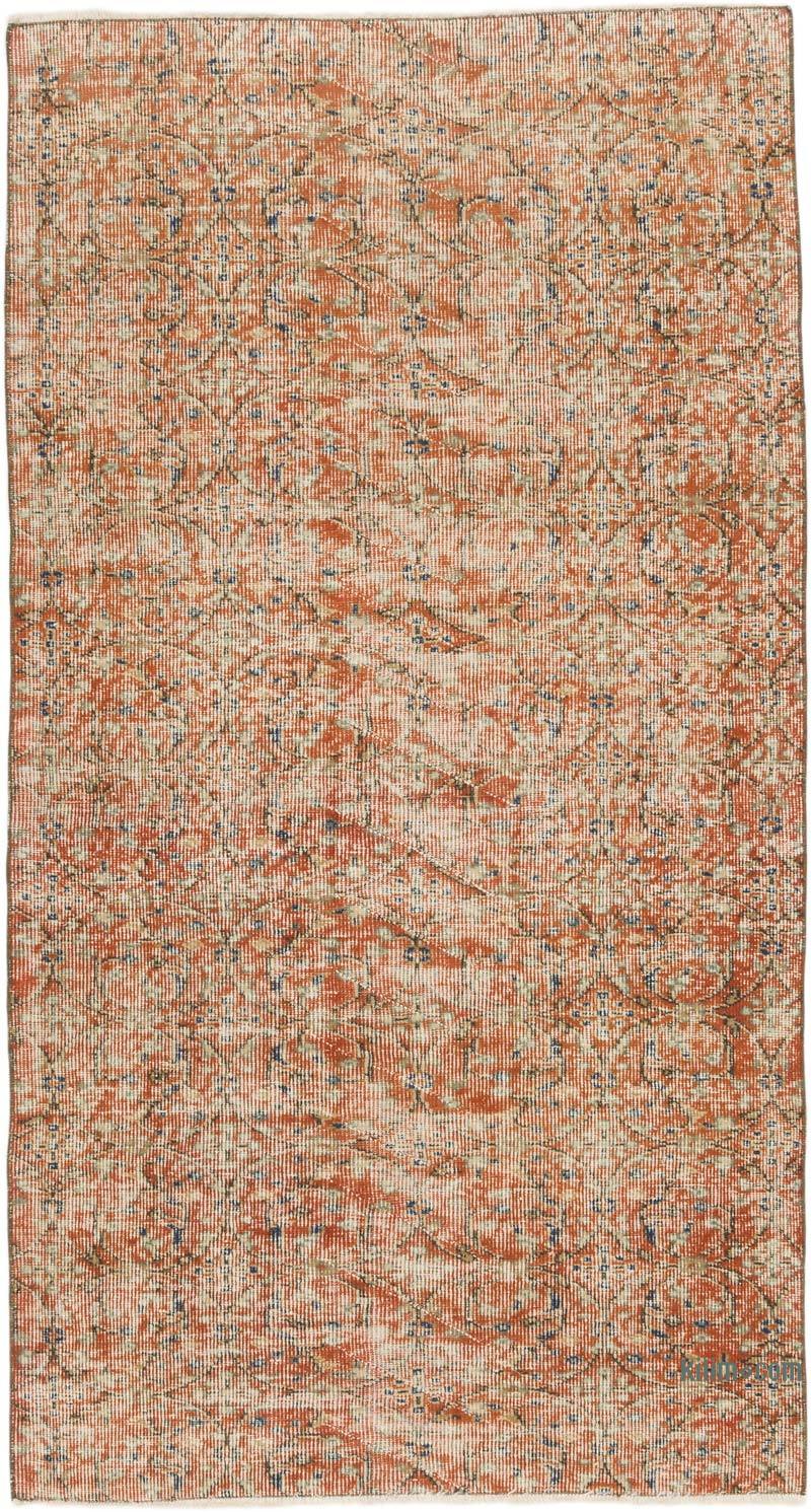 Alfombra Vintage Turca Anudada a Mano - 110 cm x 205 cm - K0067485