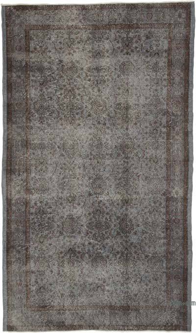 Over-dyed Vintage Hand-Knotted Turkish Rug - 5' 10" x 9' 11" (70 in. x 119 in.)