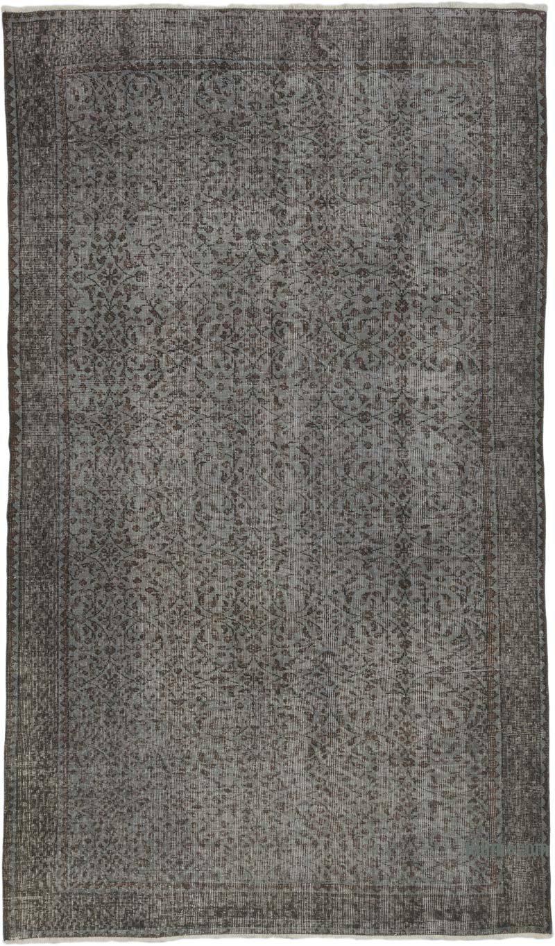Over-dyed Vintage Hand-Knotted Turkish Rug - 5' 9" x 9' 9" (69" x 117") - K0067501