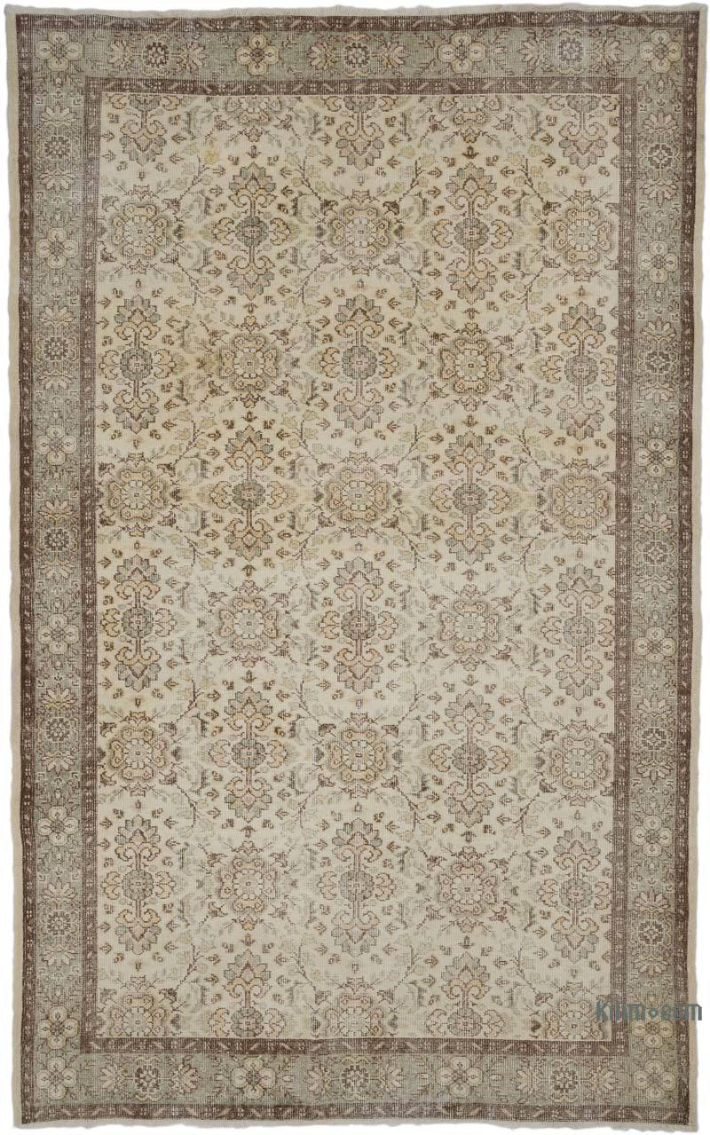 Alfombra Vintage Turca Anudada a Mano - 189 cm x 305 cm - K0067502
